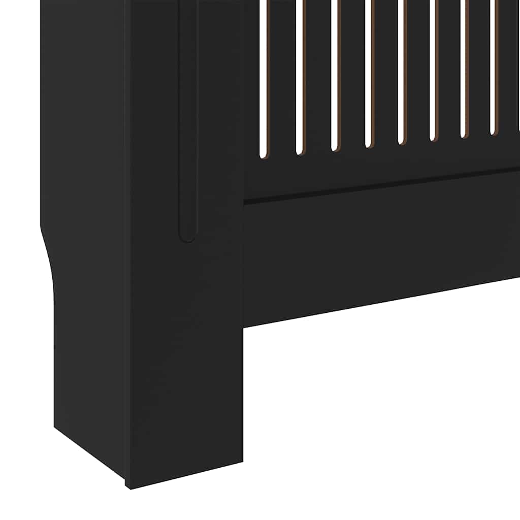 Copertura per Radiatore Nera in Legno Multistrato 205 cm