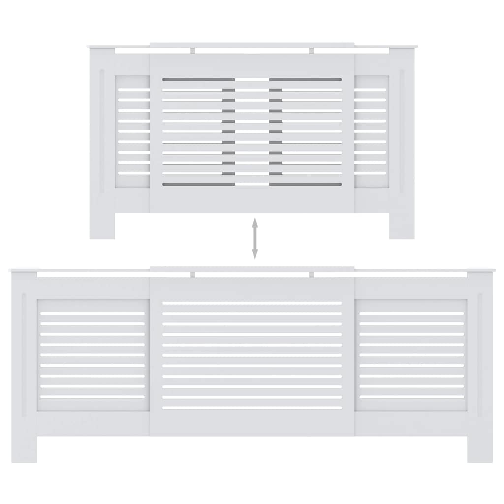 Copertura per Radiatore Bianca in MDF 205 cm