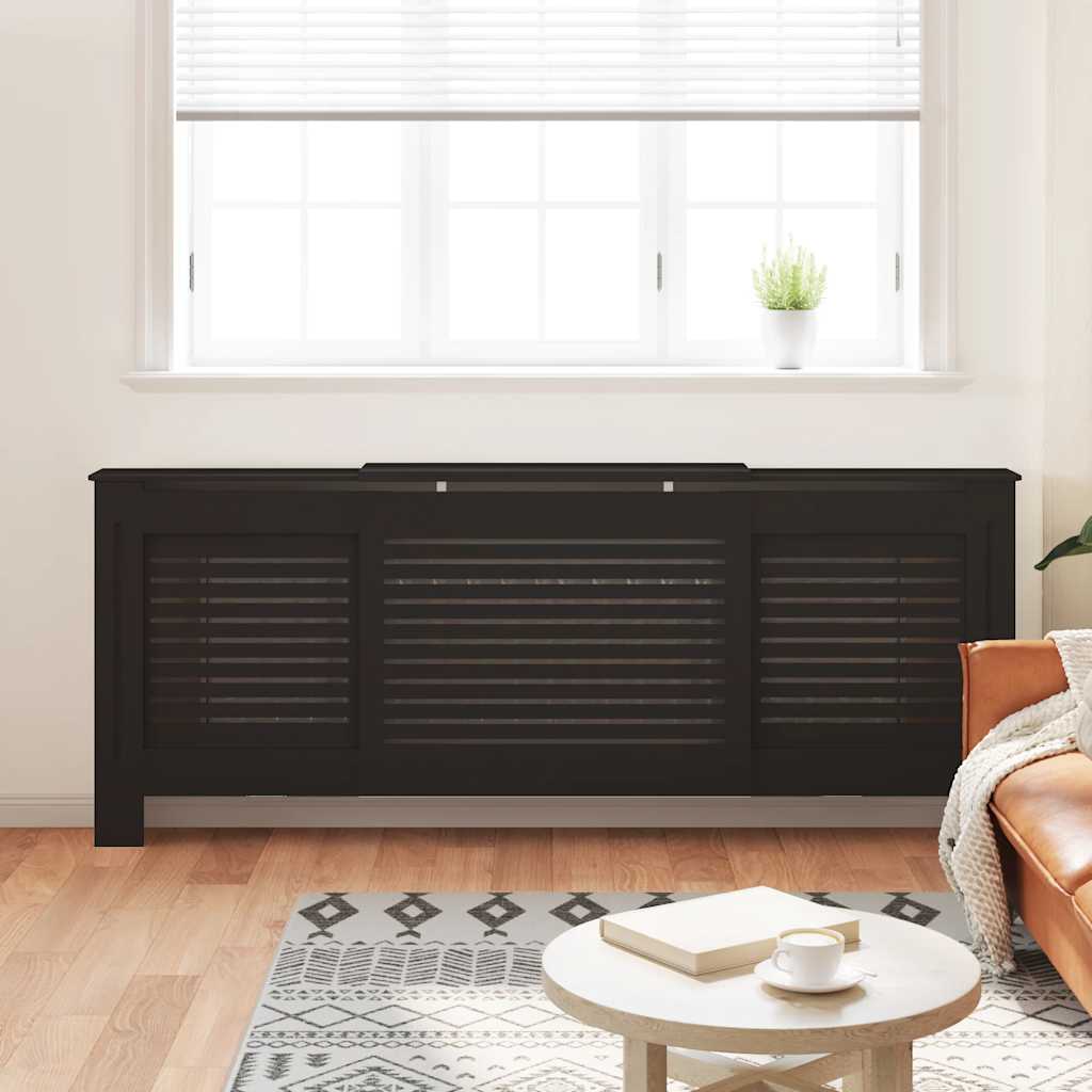 Copertura per Radiatore Nera in MDF 205 cm
