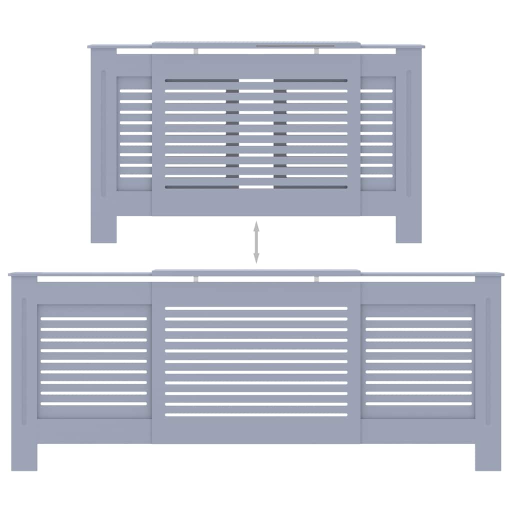 Copertura per Radiatore Grigia in MDF 205 cm