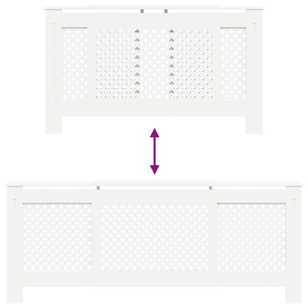 Copertura per Radiatore Bianca in MDF 205 cm