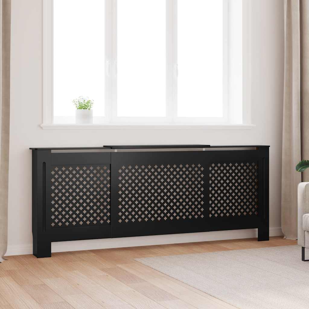 Copertura per Radiatore Nera in MDF 205 cm