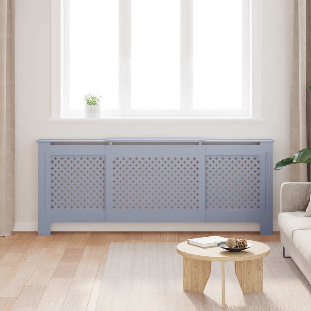 Copertura per Radiatore Grigia in MDF 205 cm