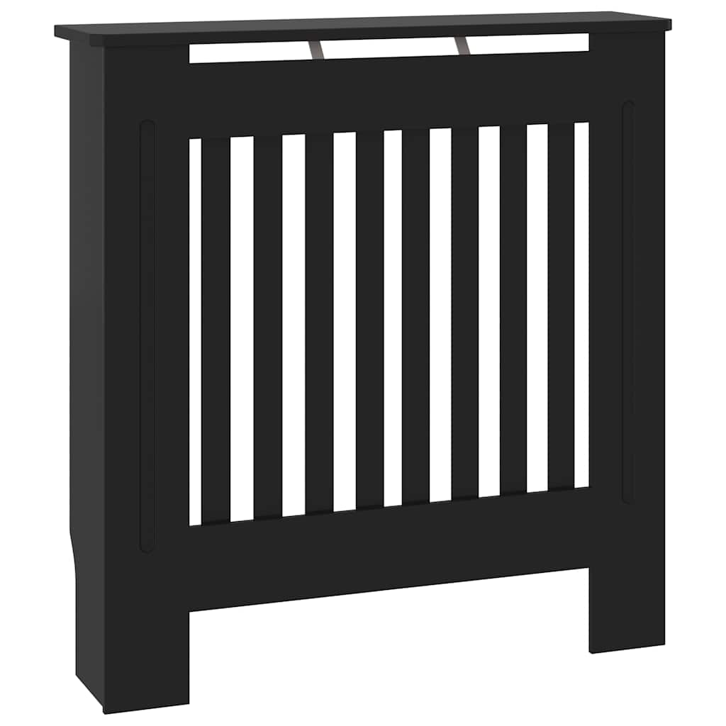 Copertura per Radiatore Nera in Legno Multistrato 78 cm