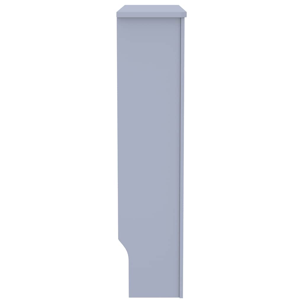 Copertura per Radiatore Grigia in Legno Multistrato 78 cm