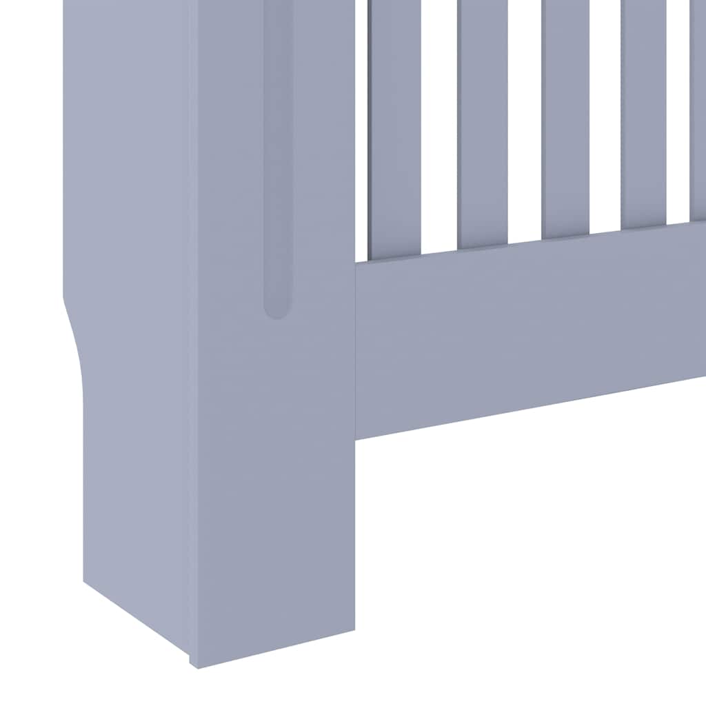 Copertura per Radiatore Grigia in Legno Multistrato 78 cm