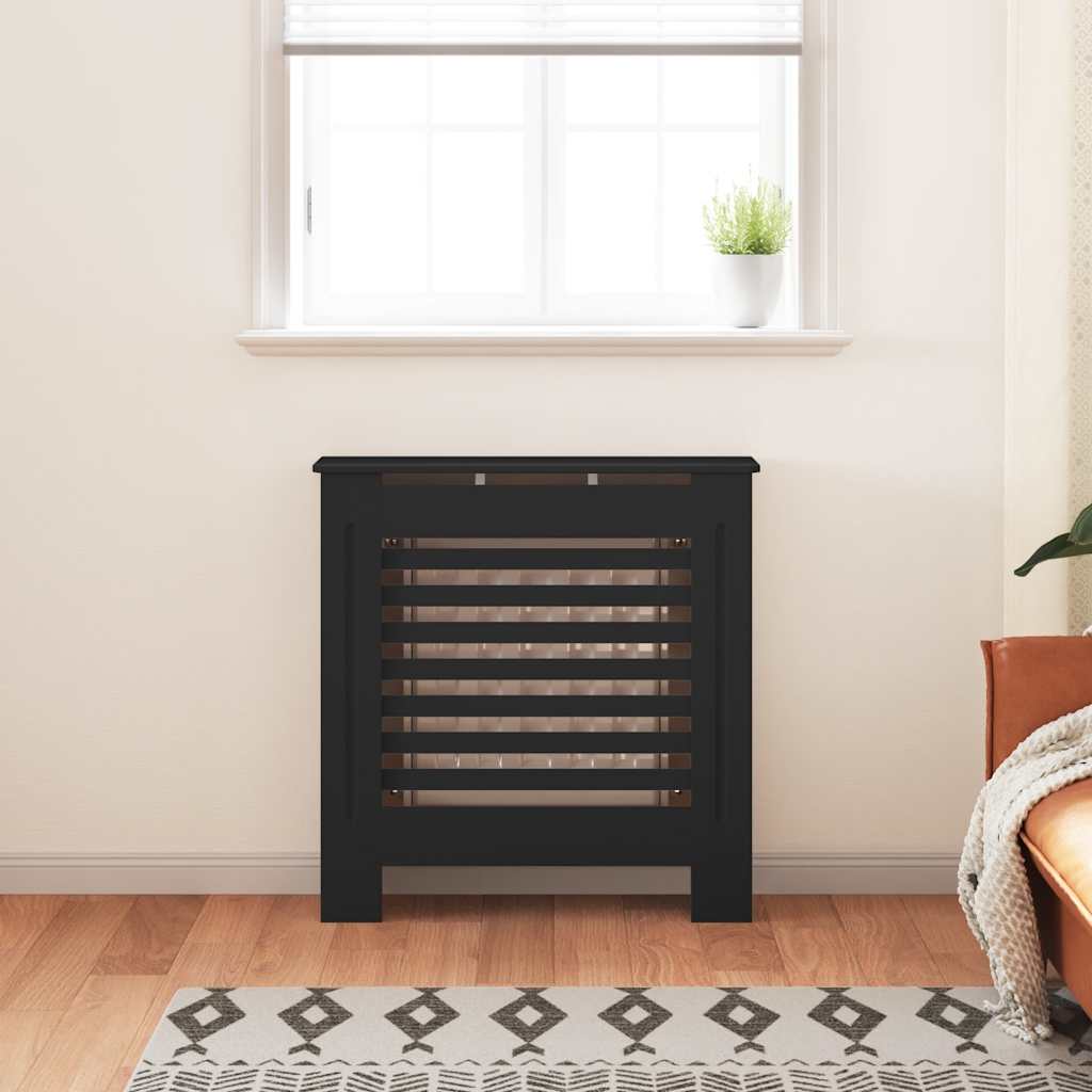 Copertura per Radiatore Nera in MDF 78 cm