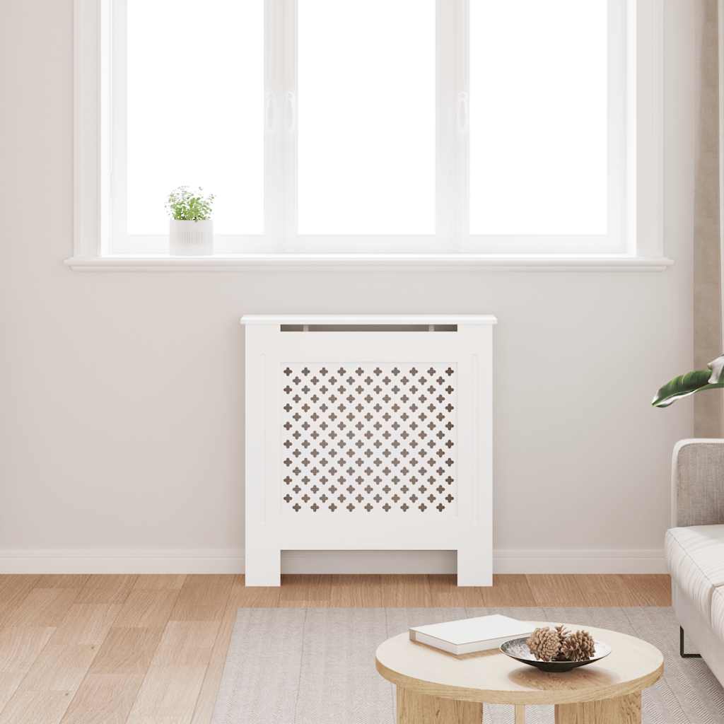 Copertura per Radiatore Bianca in MDF 78 cm