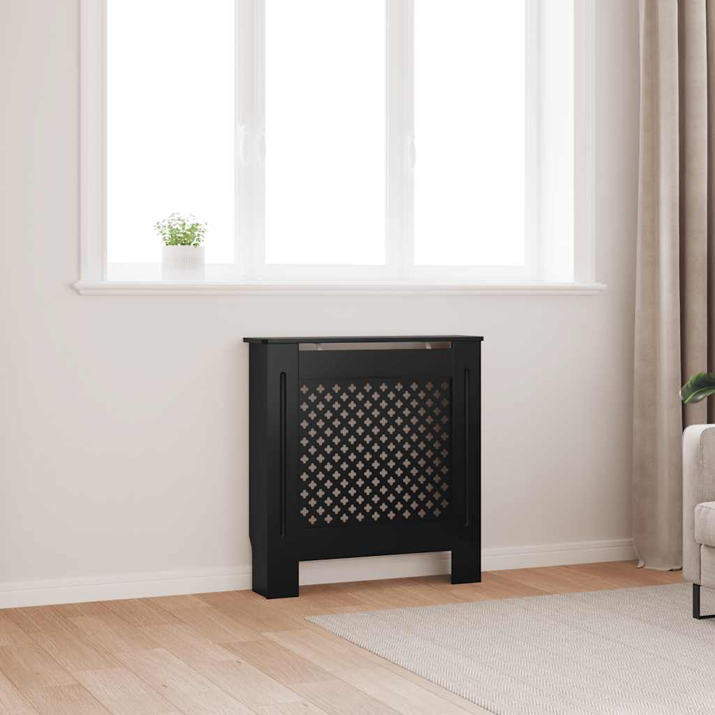 Copertura per Radiatore Nera in MDF 78 cm