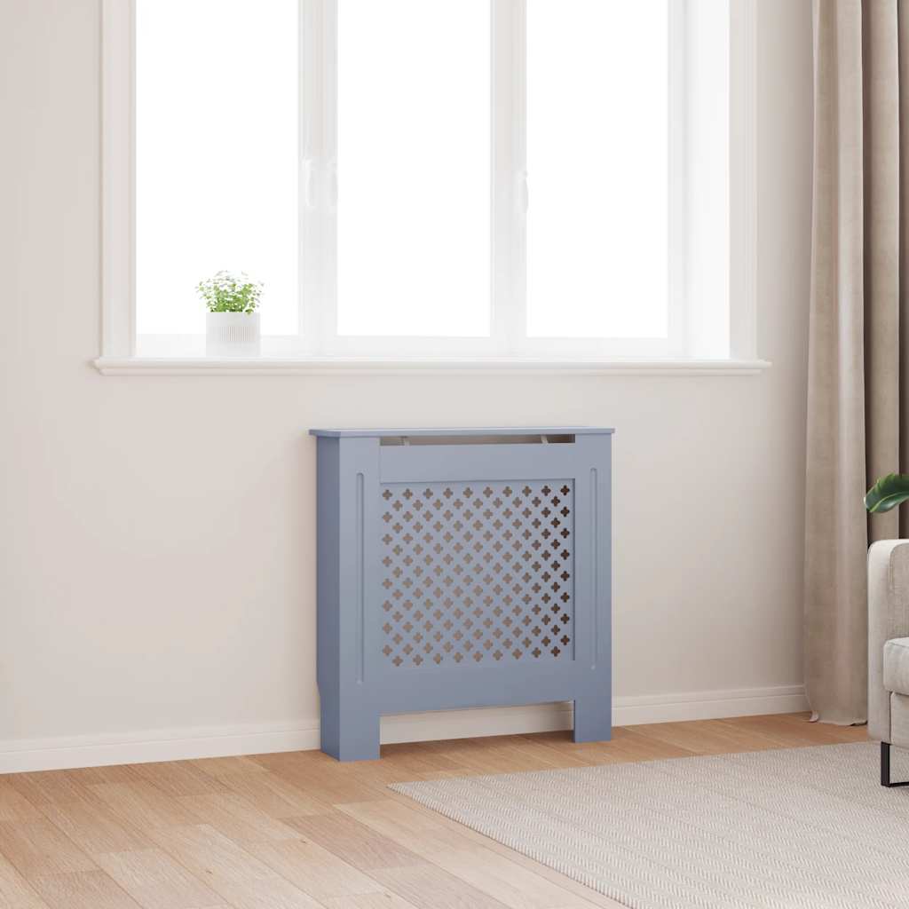 Copertura per Radiatore Grigia in MDF 78 cm