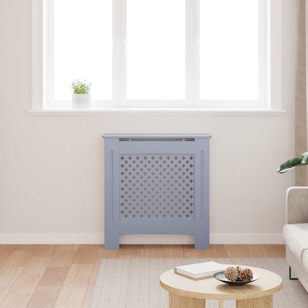 Copertura per Radiatore Grigia in MDF 78 cm