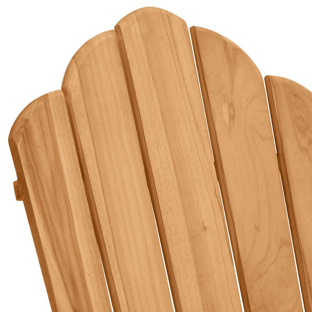 Poltrona a dondolo Adirondack 2 pz Marrone