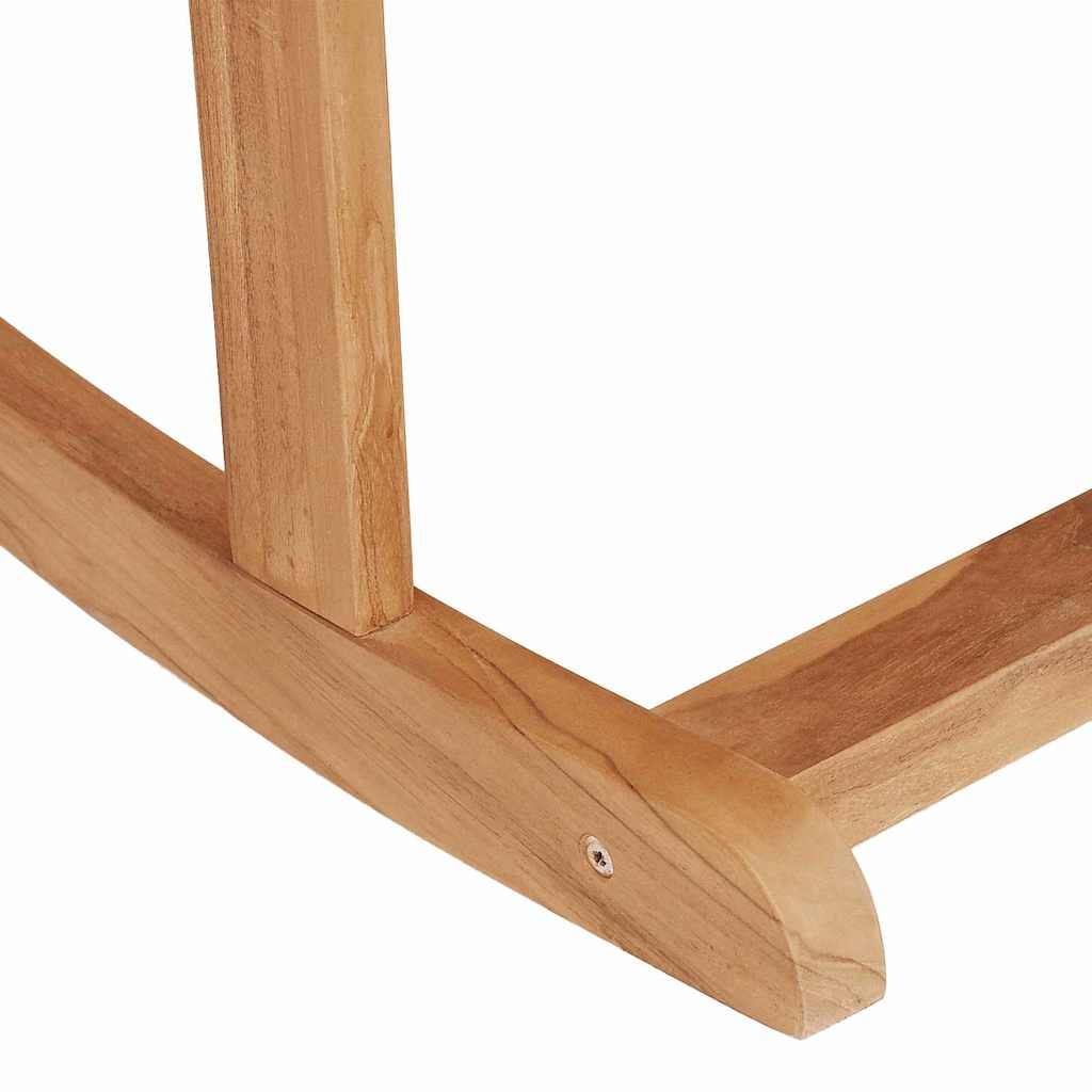 Poltrona a dondolo Adirondack 2 pz Marrone