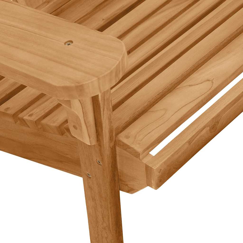 Poltrona a dondolo Adirondack 2 pz Marrone