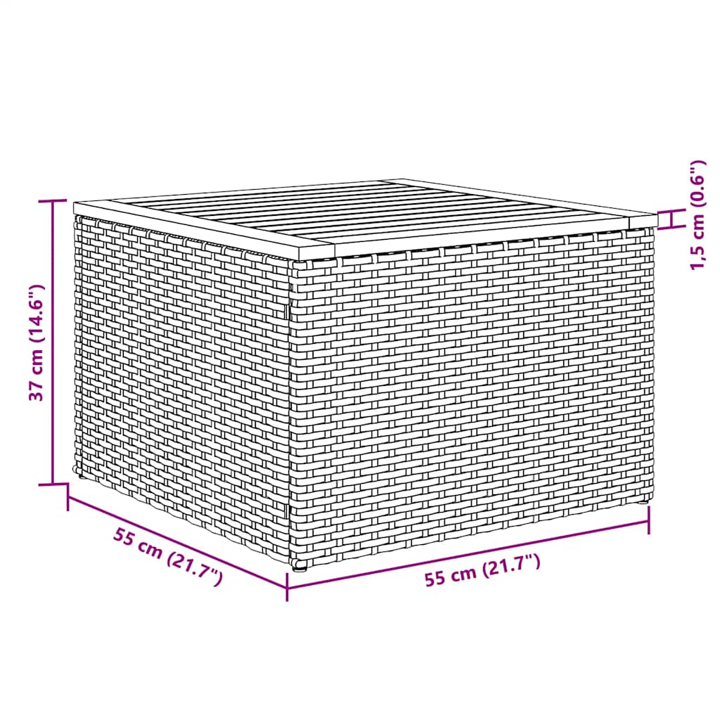 Set Divani da Giardino con Cuscini 7pz Nero Polyrattan