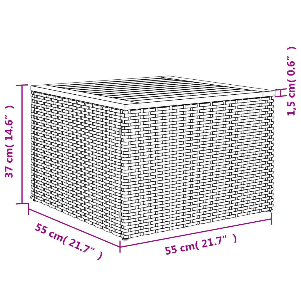 Set Divano da Giardino 6 pz con Cuscini Beige in Polyrattan