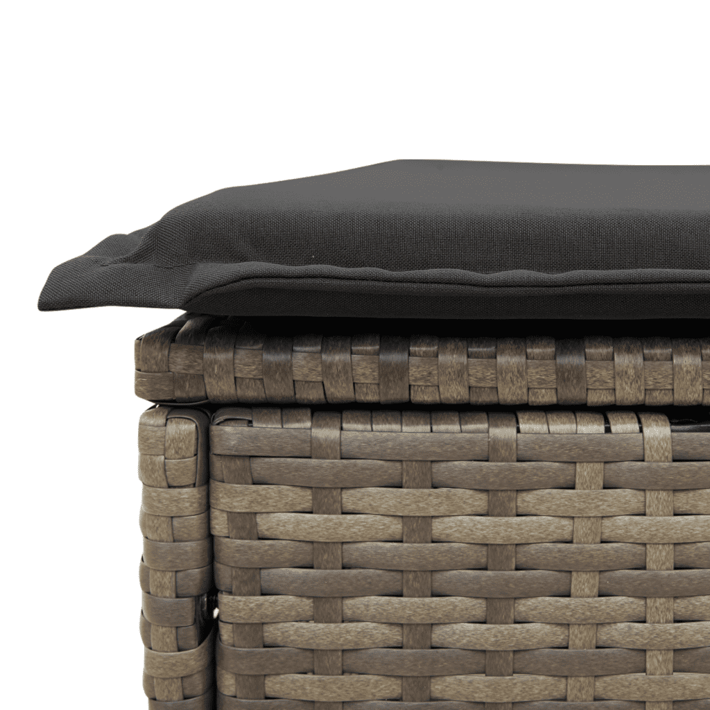 Set Divano da Giardino 6 pz con Cuscini Grigio in Polyrattan
