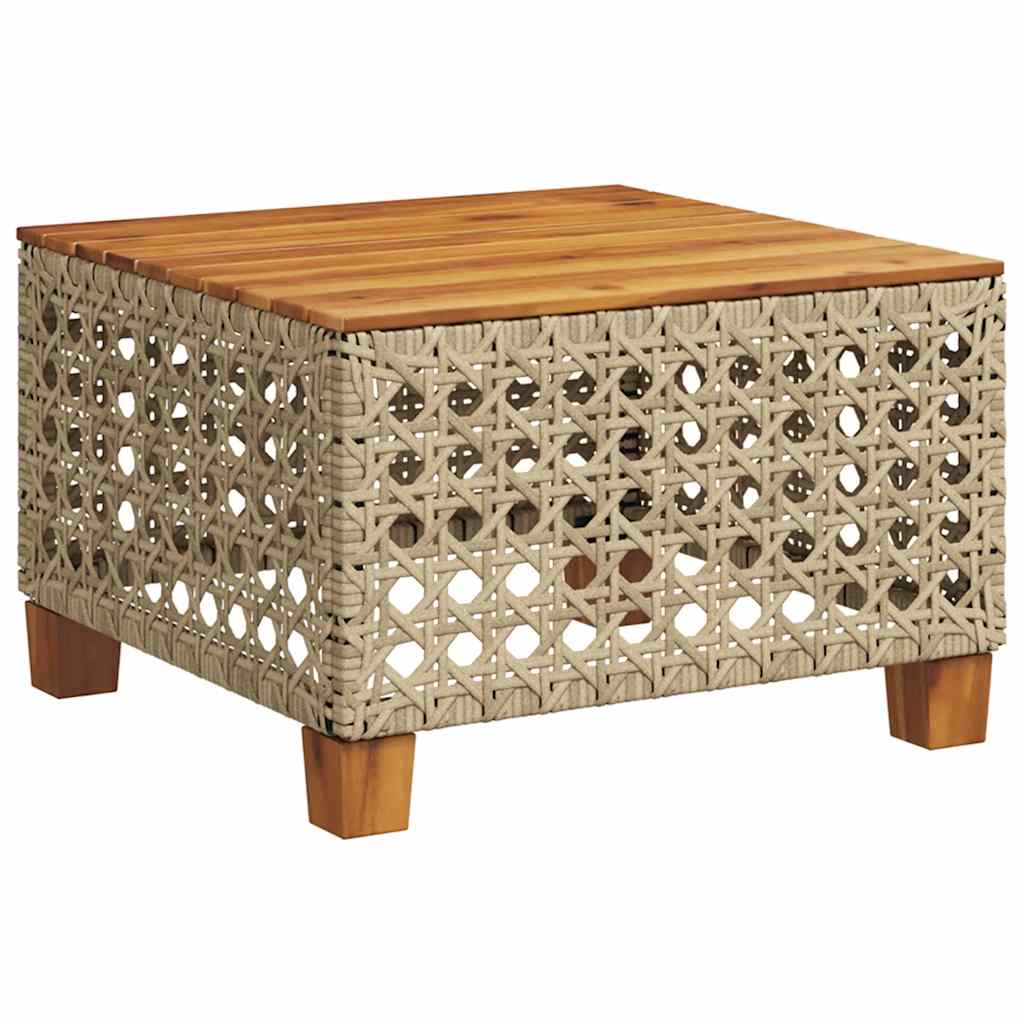 Set Divano da Giardino 5 pz con Cuscini Beige in Polyrattan