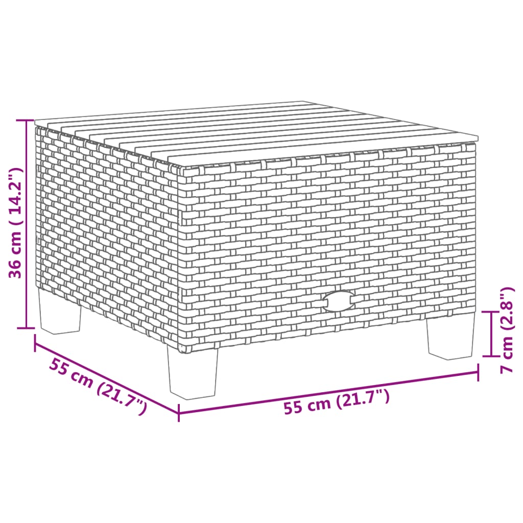 Set Divani da Giardino 5 pz con Cuscini in Polyrattan Nero