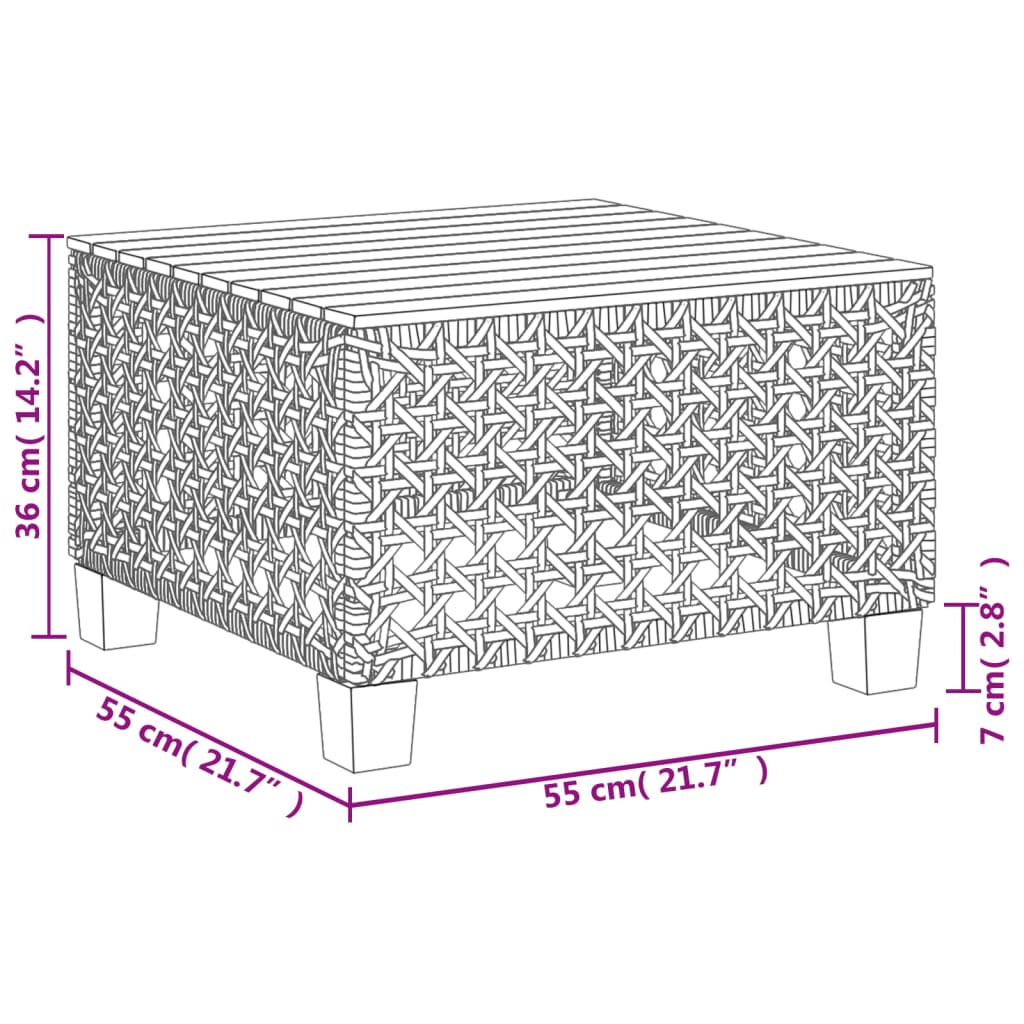 Set Divano da Giardino 6 pz con Cuscini Grigio in Polyrattan