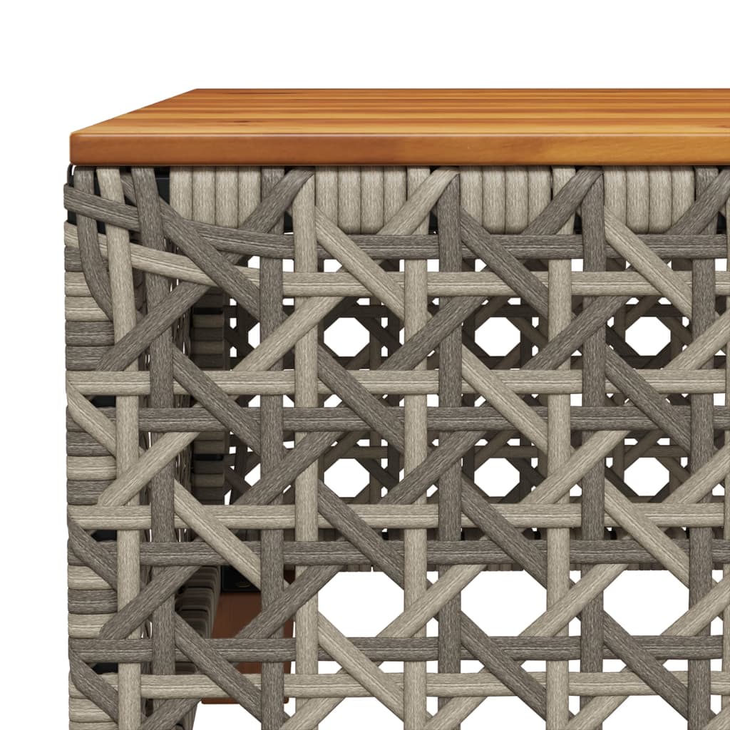 Set Divano da Giardino 6 pz con Cuscini Grigio in Polyrattan