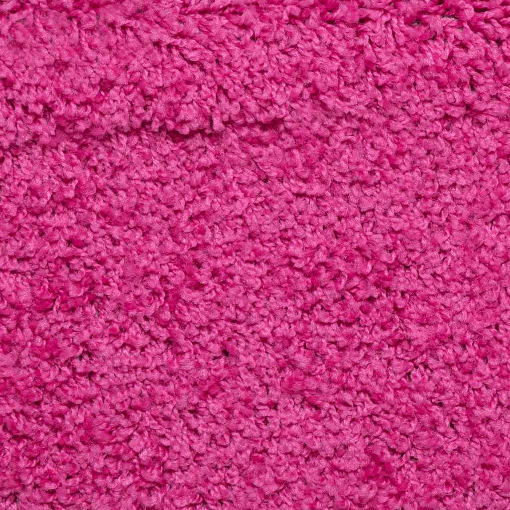 Tappetini per scale 15 pz 65x21x4 cm Rosa Bordo rettangolare