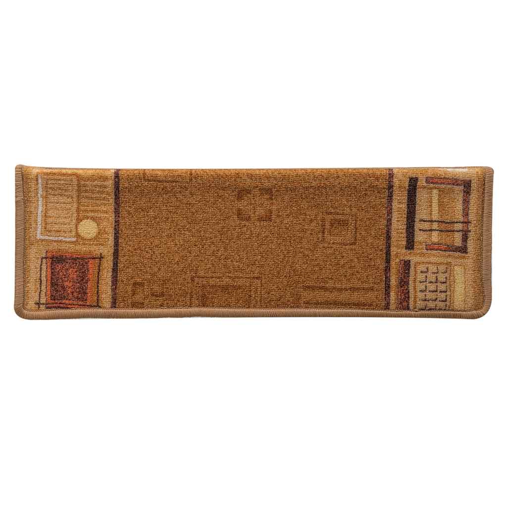 Tappetini Autoadesivi per Scale 15 pz 65x21x4 cm Beige