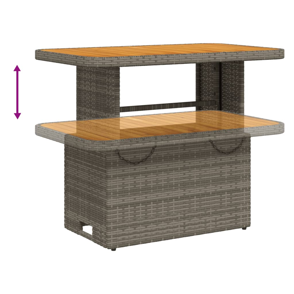 Set Divano da Giardino 2 pz con Cuscini Grigio in Polyrattan