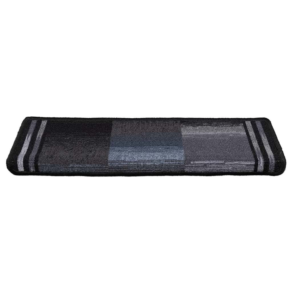 Tappetini Autoadesivi per Scale 15 pz 65x21x4 cm Neri e Grigi