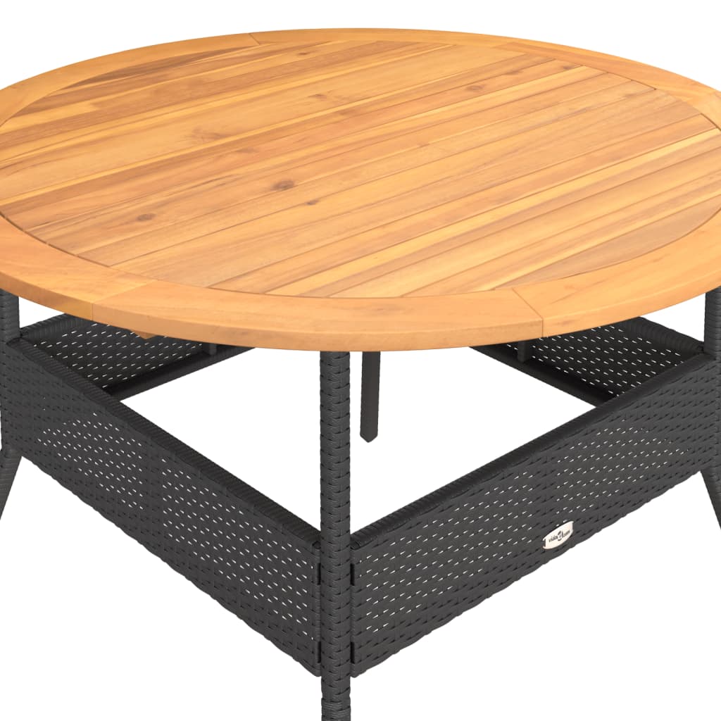 Set Divani da Giardino 2 pz con Cuscini in Polyrattan Nero