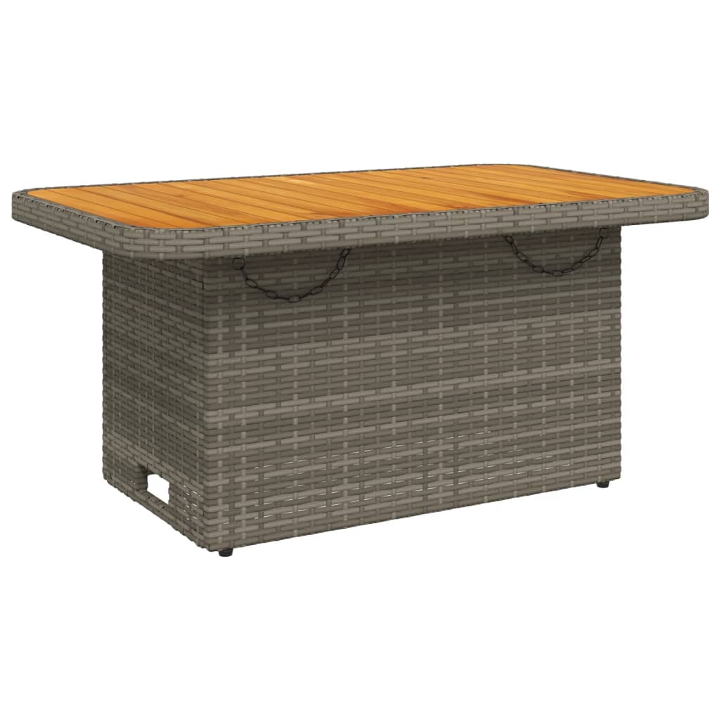 Set Divani da Giardino 5 pz con Cuscini in Polyrattan Grigio