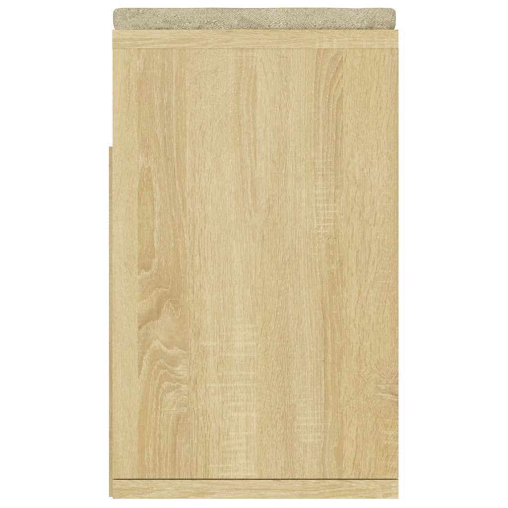 Panca Porta Scarpe Cuscino Rovere Sonoma 104x30x49 Multistrato