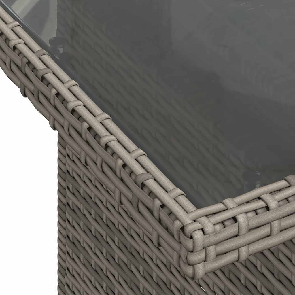 Set Divani da Giardino 6 pz con Cuscini Grigio in Polyrattan