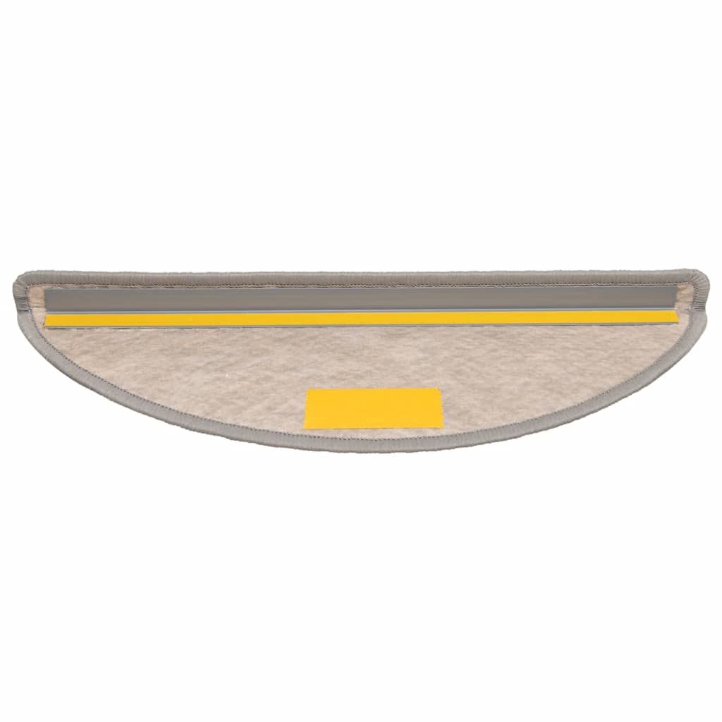 Tappeti Autoadesivi Scale Aspetto Sisal 15pz 56x17x3cm Argento
