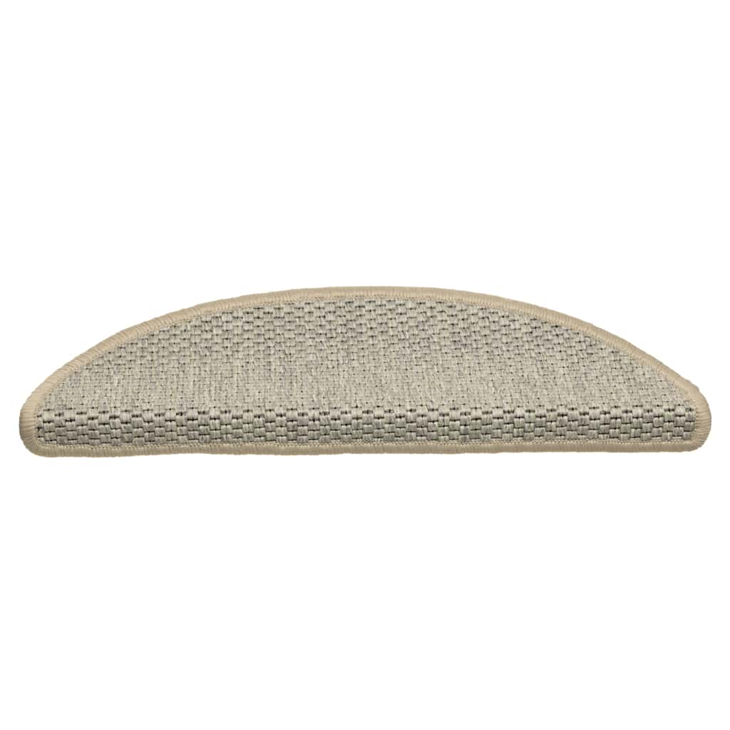 Tappeti Adesivi Scale Aspetto Sisal 15pz 56x17x3cm Verde Chiaro