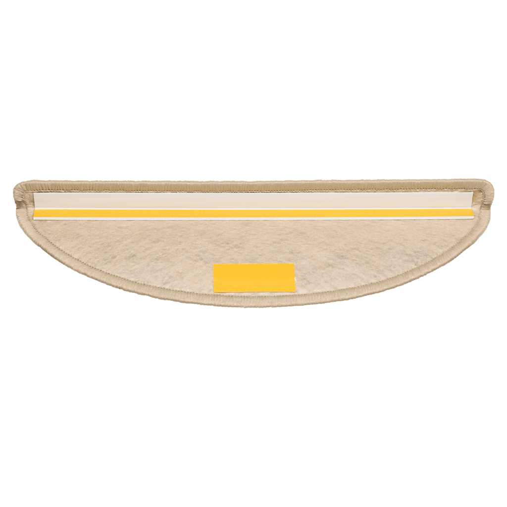 Tappeti Autoadesivi Scale Aspetto Sisal 15 pz 56x17x3 cm Sabbia