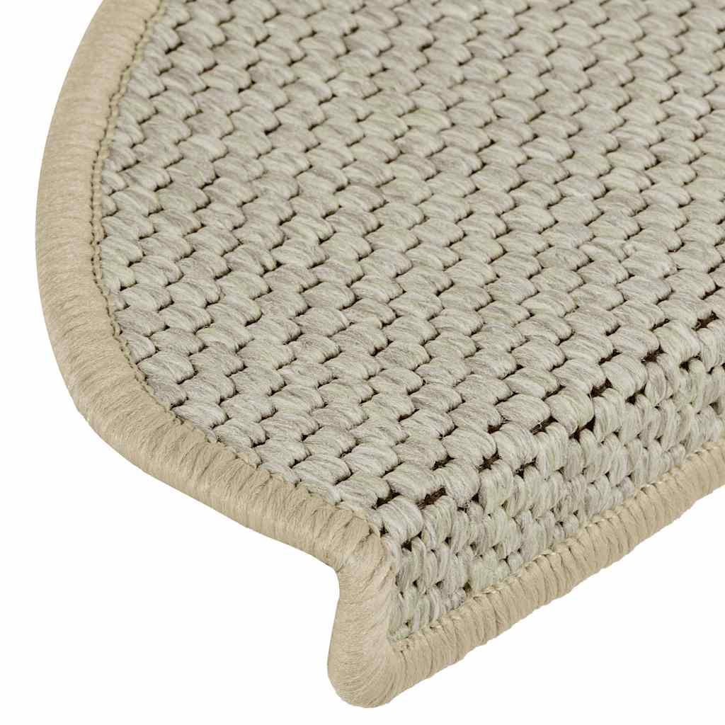 Tappeti Adesivi Scale Aspetto Sisal 15pz 65x21x4cm Verde Chiaro