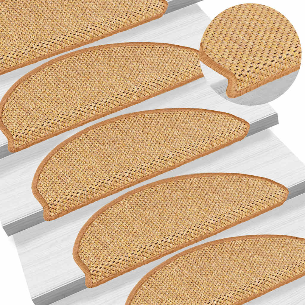 Tappeti Autoadesivi Scale Aspetto Sisal 15pz 65x21x4 Sisal