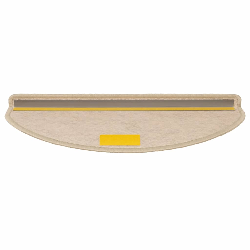 Tappeti Autoadesivi Scale Aspetto Sisal 15 pz 65x21x4 cm Sabbia