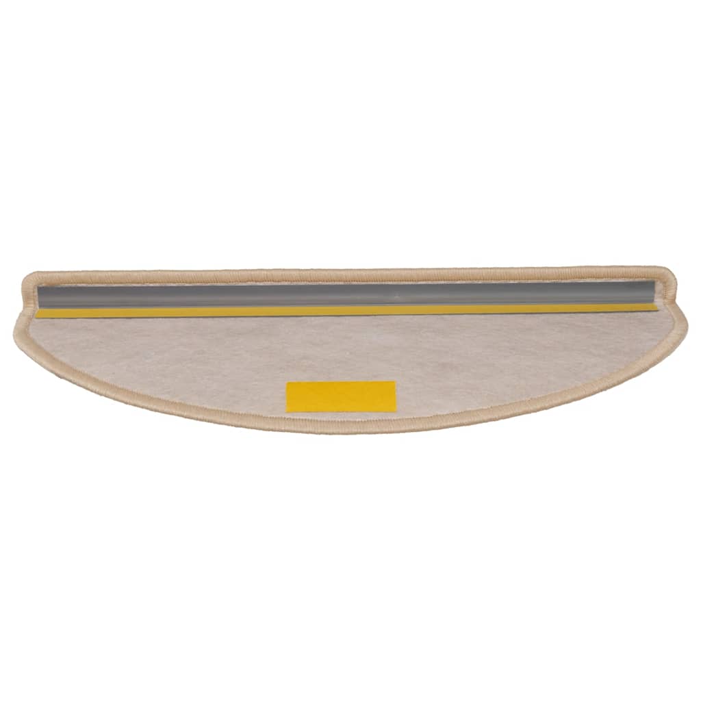 Tappeti Adesivi Scale Aspetto Sisal 15pz 65x21x4cm Beige Chiaro
