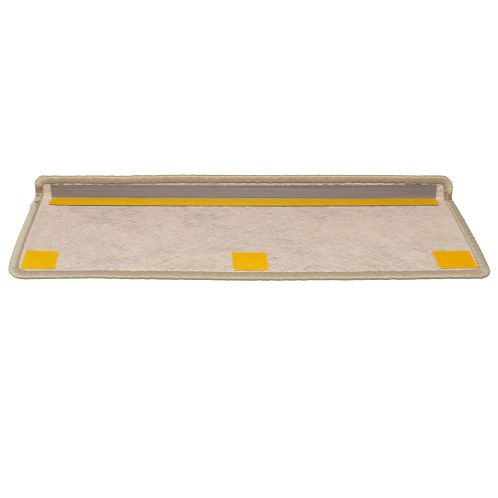 Tappeti Autoadesivi Scale Aspetto Sisal 15 pz 65x21x4 cm Verde Chiaro