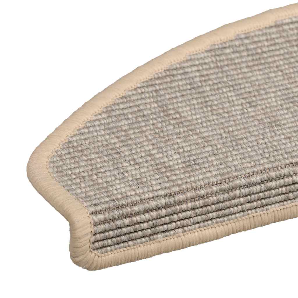 Tappetini per scale 15 pz 65x21x4 cm Argento Semicircolari Grandi