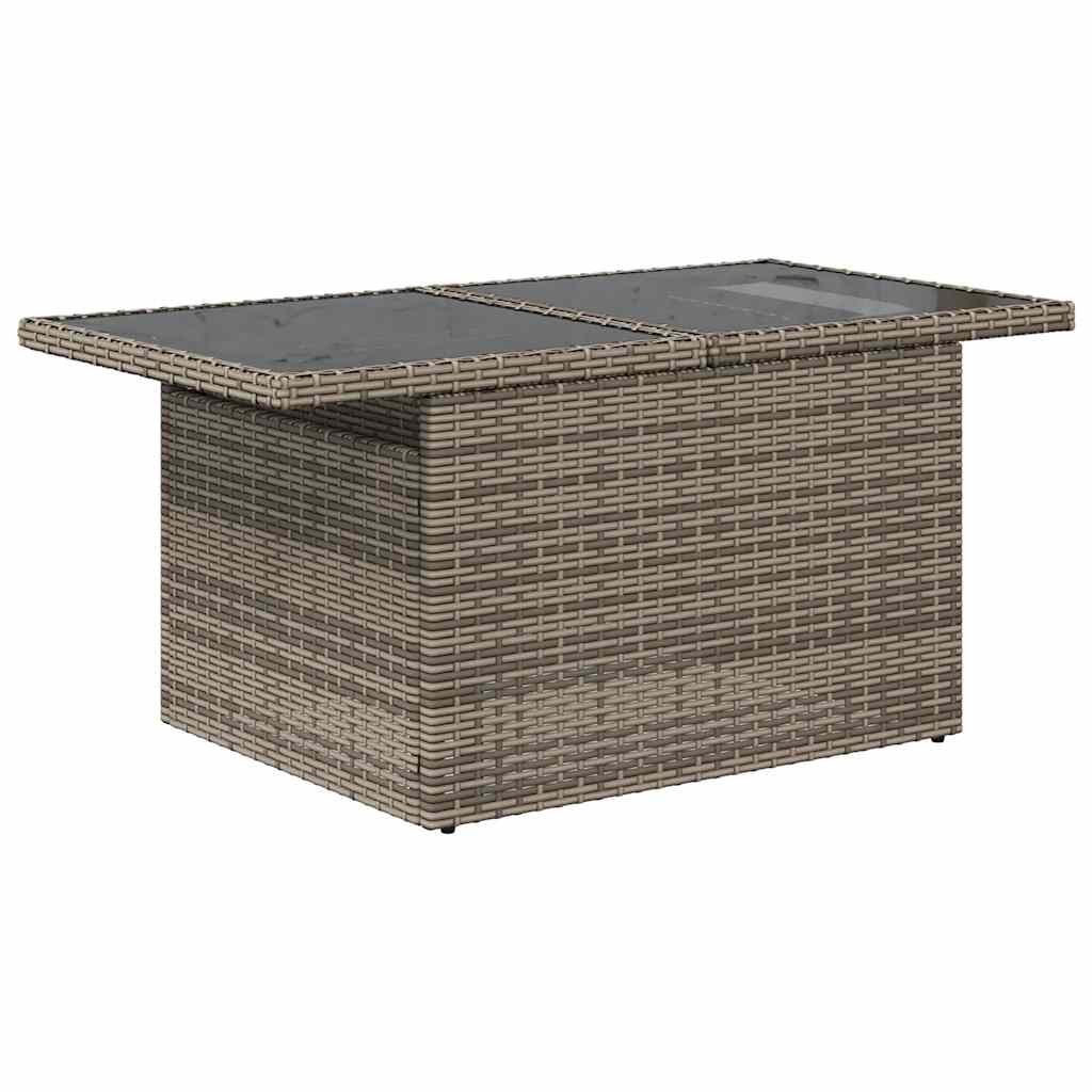 Set Divani da Giardino 6 pz con Cuscini Grigio in Polyrattan