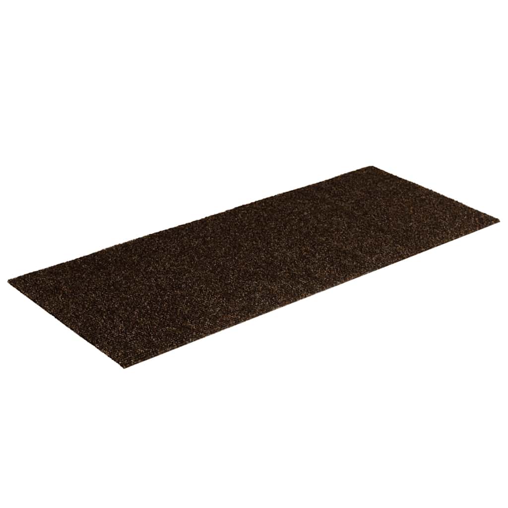 Tappetini per scale autoadesivi 15 pz 60x25 cm marrone rettangolari