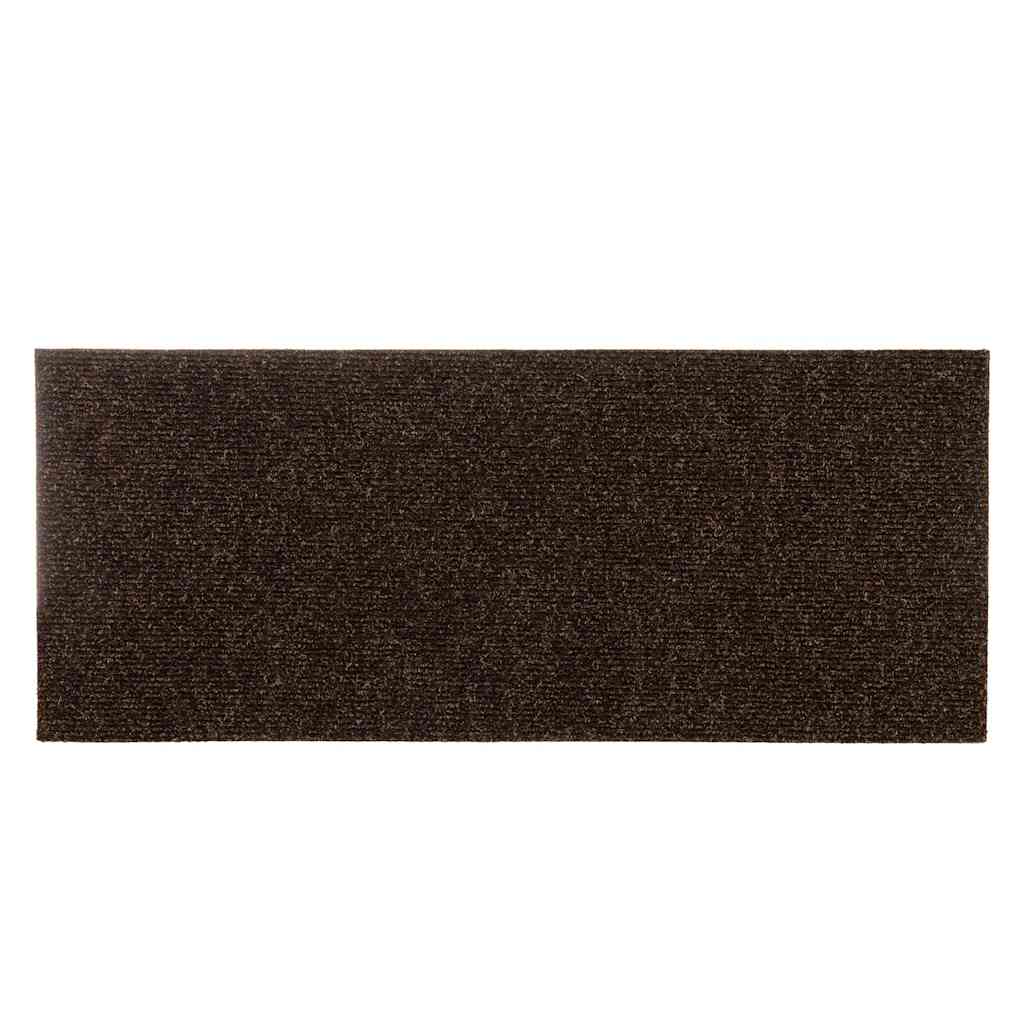 Tappetini per scale autoadesivi 15 pz 60x25 cm marrone rettangolari
