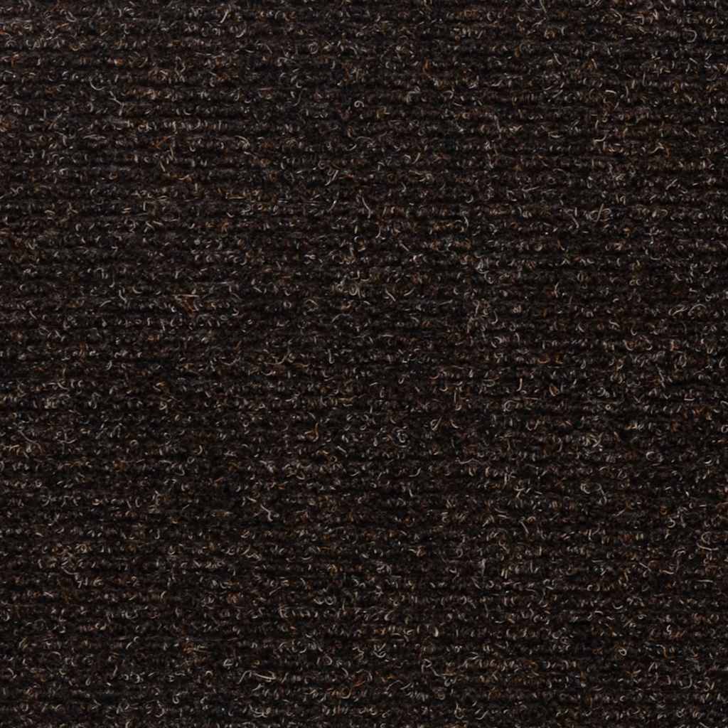 Tappetini per scale autoadesivi 15 pz 76x20 cm marrone scuro rettangolari