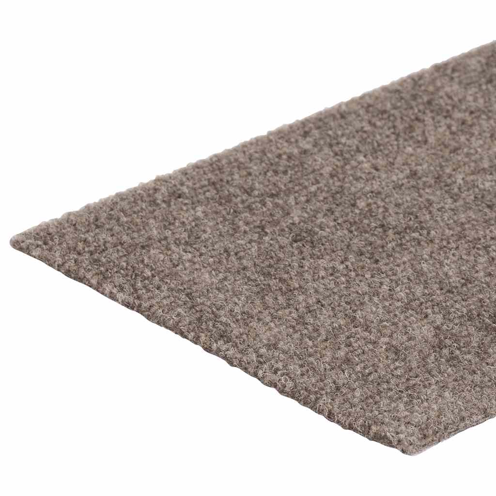 Tappetini per scale autoadesivi 15 pz 76x20 cm beige rettangolari