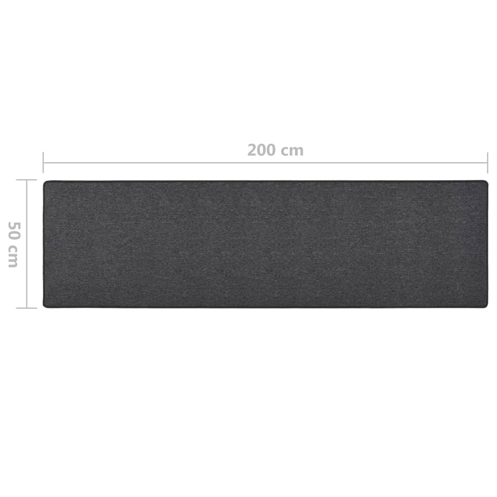 Tappeto Corsia Antracite 50x200 cm