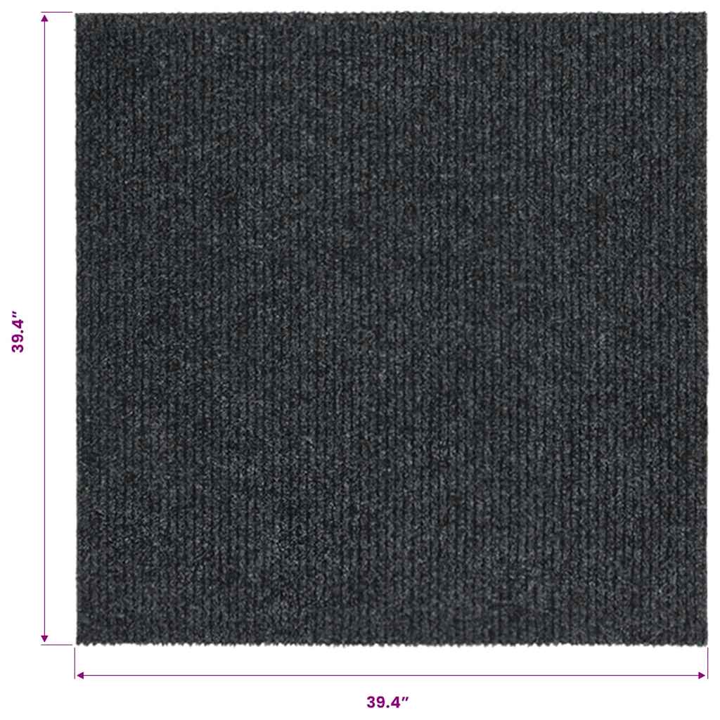 Tappeto Corsia Acchiappa Polvere 100x100 cm Antracite