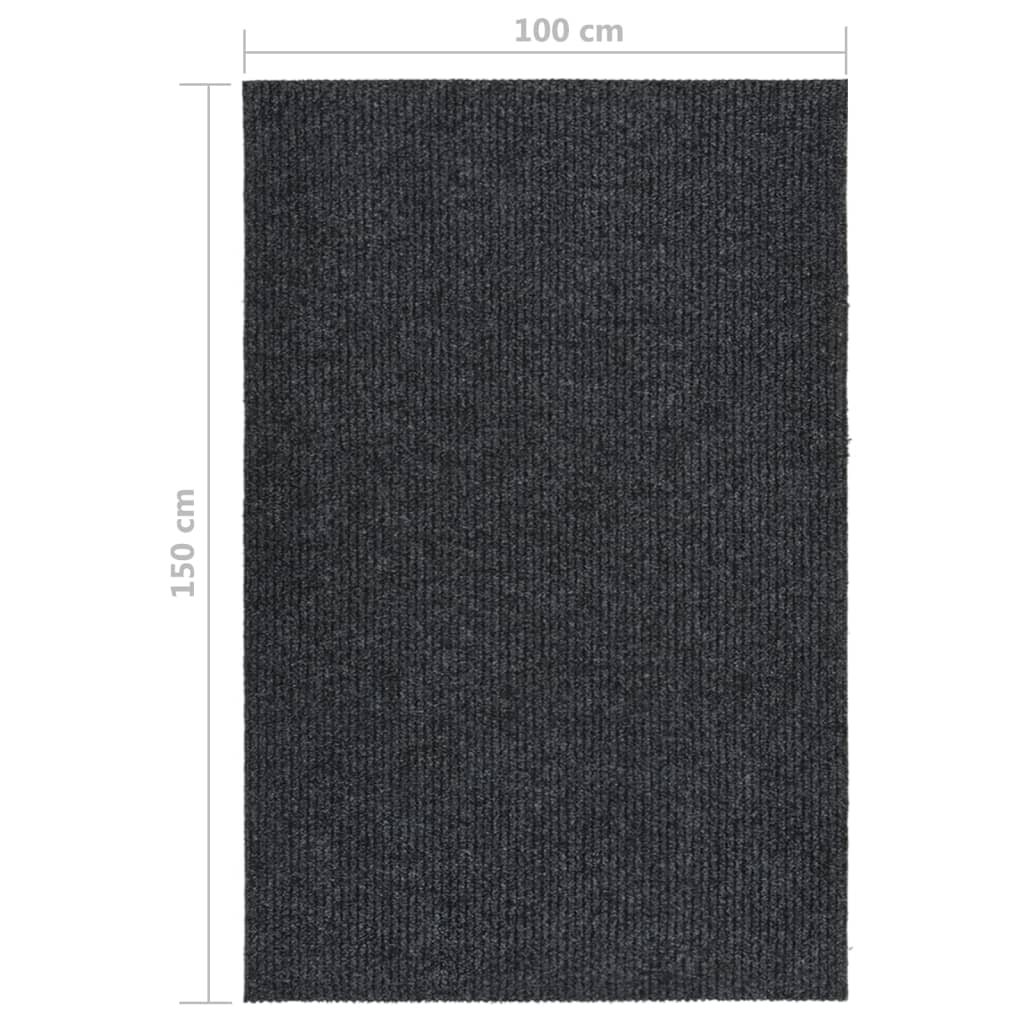 Tappeto Corsia Acchiappa Polvere 100x150 cm Antracite
